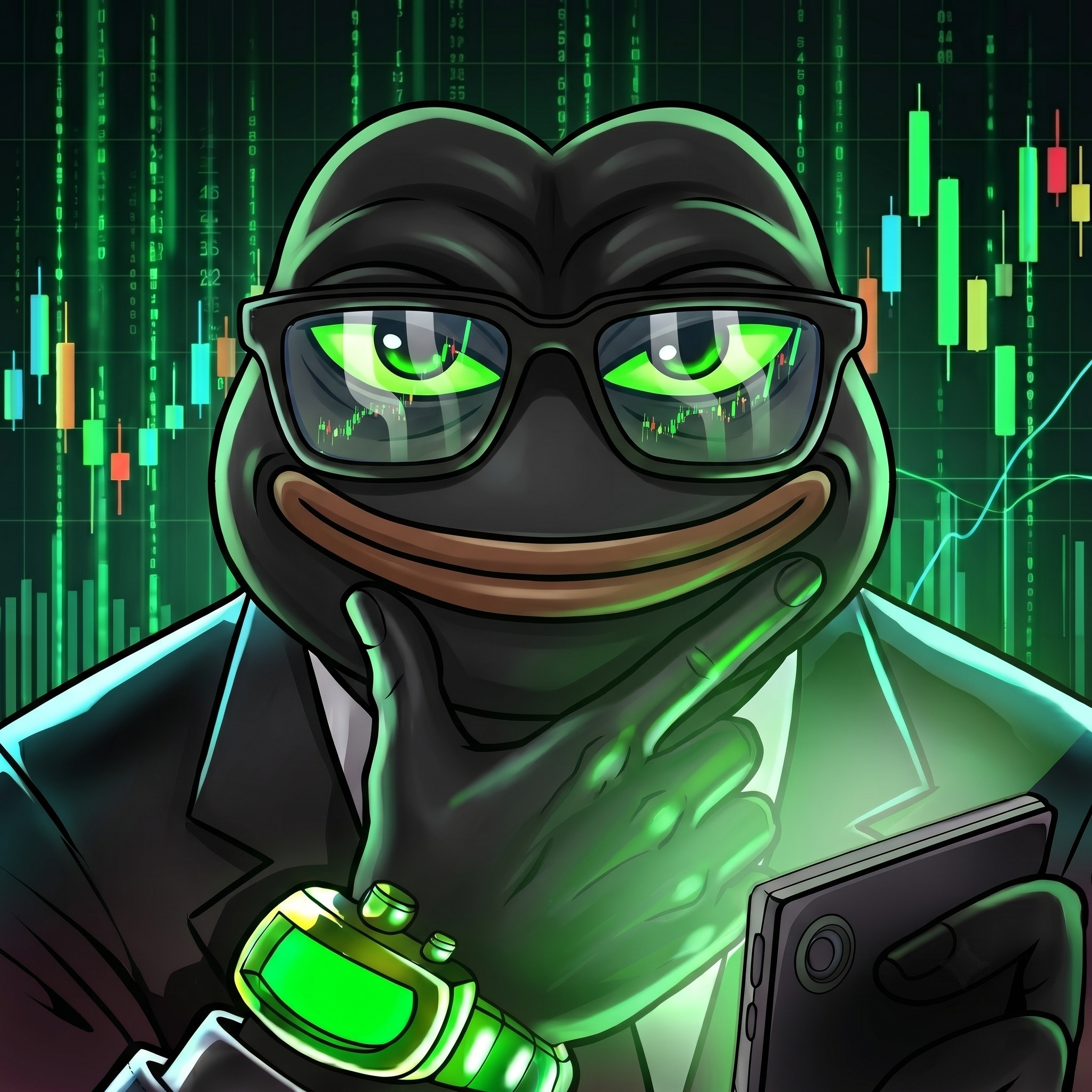 Black PePe meme art