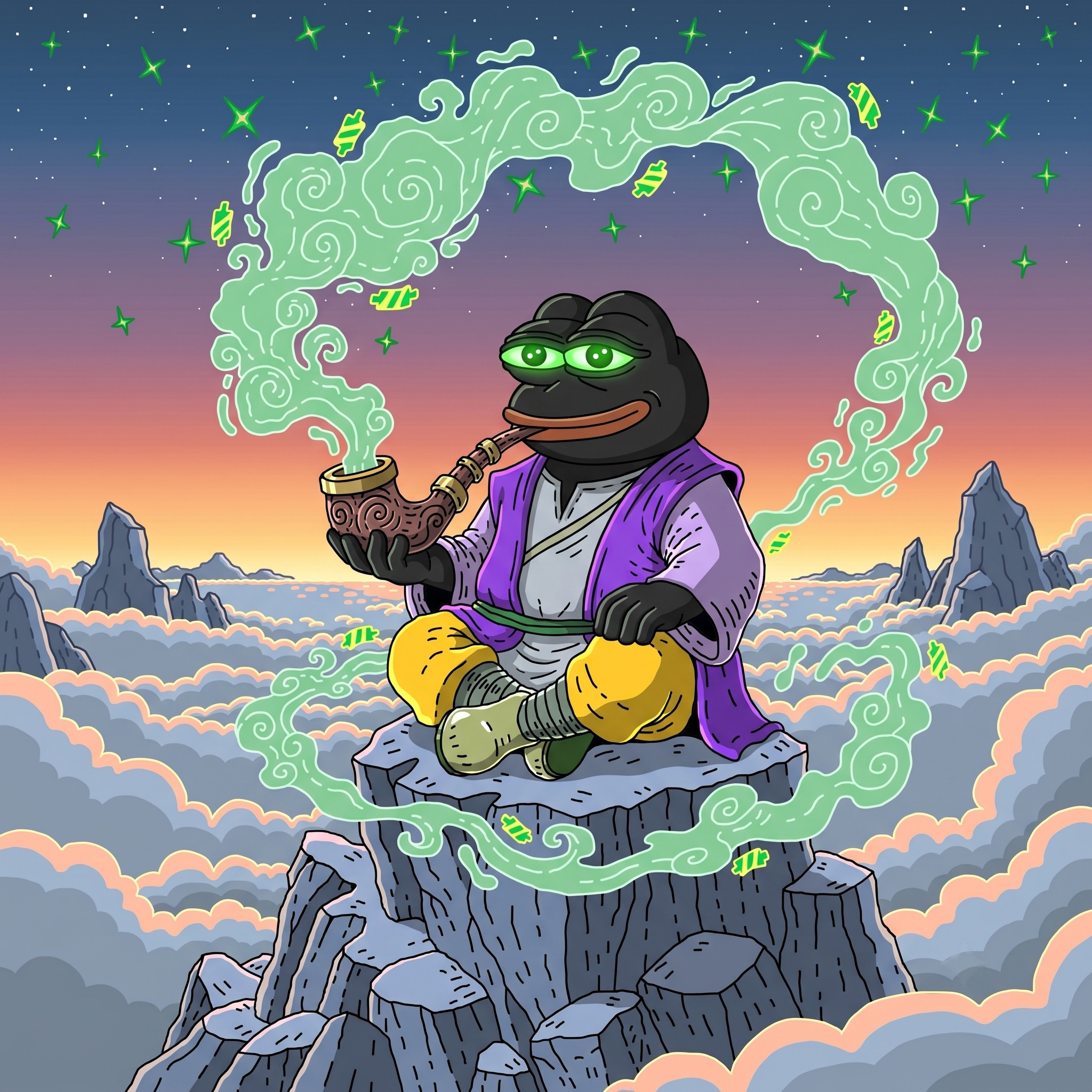 Black PePe meme art